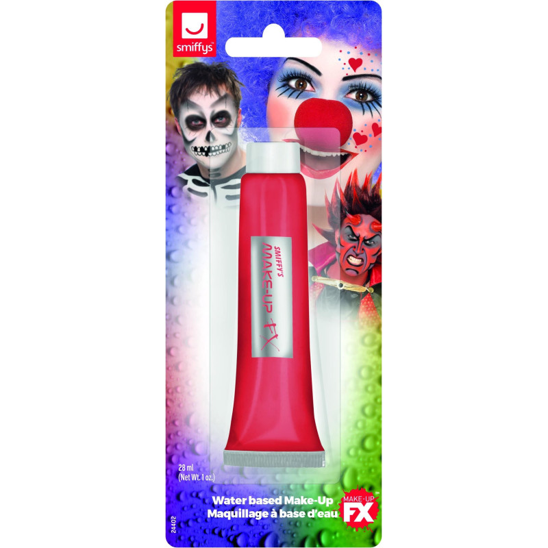 Červený make-up na telo